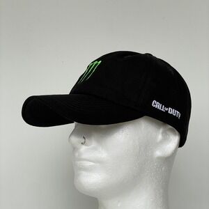 Monster Energy x Call Of Duty Baseball Cap Black Embroidered Dad Hat Video Games